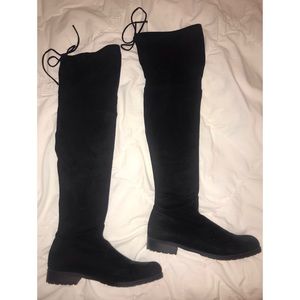 Black over the knee boots